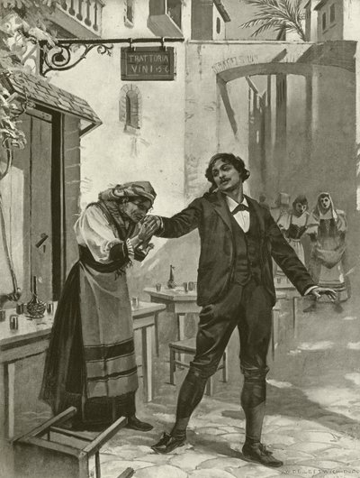 Cavalleria Rusticana, Scene XI (gravering) av William de Leftwich Dodge