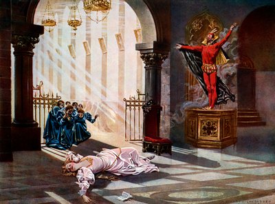 Faust, akt IV scene v av William de Leftwich Dodge