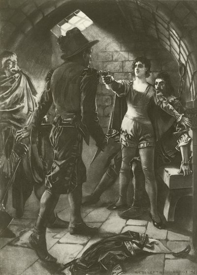 Fidelio, akt II scene iii (gravyr) av William de Leftwich Dodge