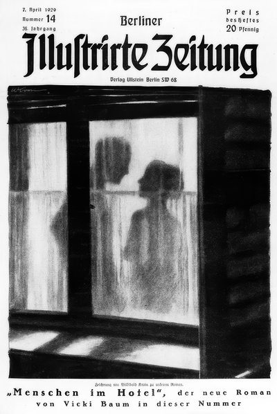 V. Baum / Folk på hotellet / Cover Illustr. av Willibald Krain