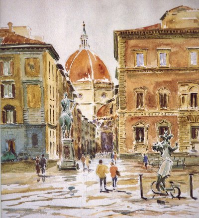 206 Piazza SS Annunziata, oppklaring av regn av Wilson Clive