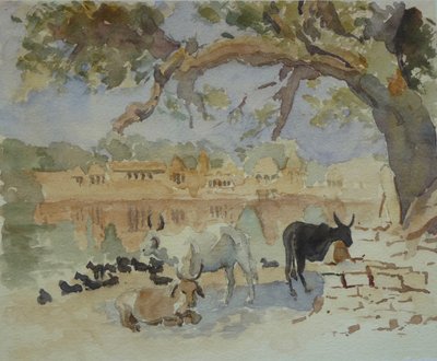 435A Jaisalmer - Gadi Sagar (skisse) av Wilson Clive