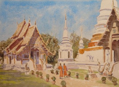 877 Wat Phra Singh, klar av Wilson Clive