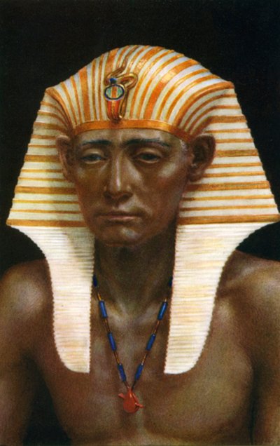 Amenemhat III, gammel egyptisk farao fra det 12. dynastiet, 1800-tallet f.Kr. 1926. av Winifred Mabel Brunton