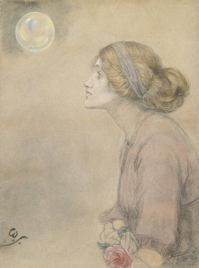 Gertrude Sandys (pastell på papir) av Winifred Sandys