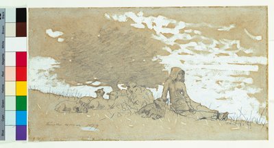En gjeterinne, 1879 av Winslow Homer