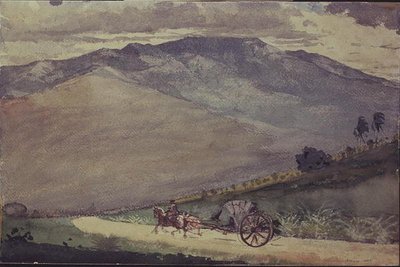 En Volante på en fjellvei, Cuba av Winslow Homer