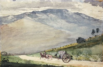 En Volante på en fjellvei, Cuba, 1885 av Winslow Homer