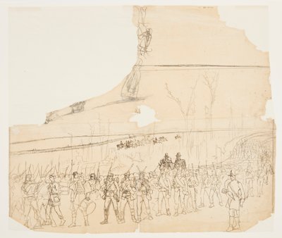En infanterikolonne i mars av Winslow Homer