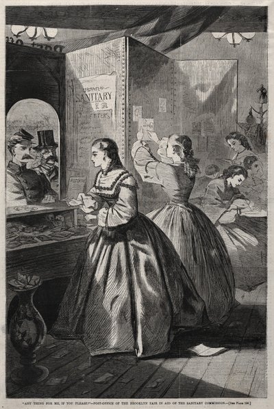 Any Thing for Me, If you Please - Postkontoret til Brooklyn Fair in Aid..., 1864. av Winslow Homer