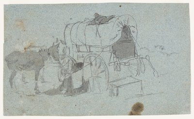 Army Wagon og Mule av Winslow Homer