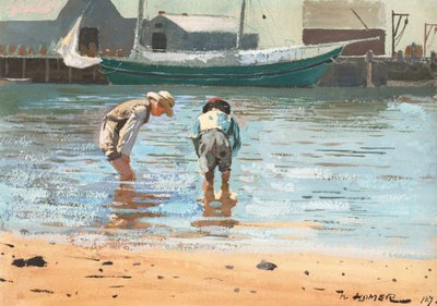 Boys Wading, 1873. av Winslow Homer