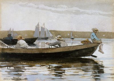 Gutter i en Dory av Winslow Homer