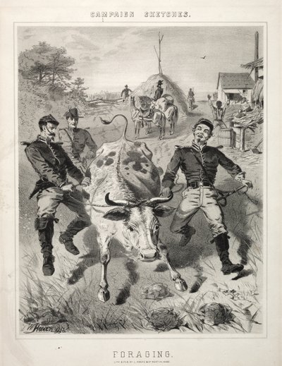 Felttogsskisser: sankning av forsyninger av Winslow Homer