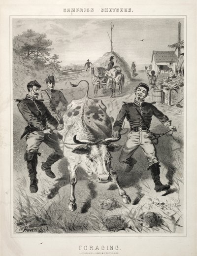 Campaign Sketches: Foraging, 1863. av Winslow Homer