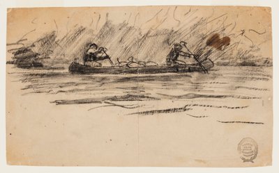 Kano med to menn av Winslow Homer