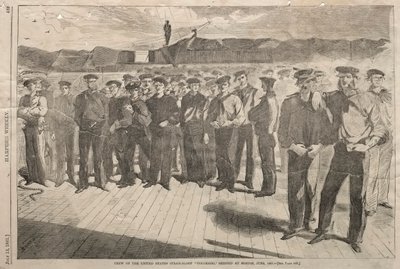 Mannskapet på USAs Steam-Sloop Colorado, sendt til Boston, juni 1861, 1861. av Winslow Homer