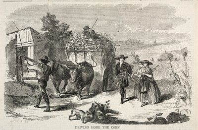 Driving Home the Corn, 1858. av Winslow Homer