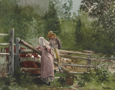 Fôringstid, 1878 av Winslow Homer