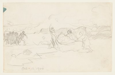 Fiskere som strander en Dory av Winslow Homer