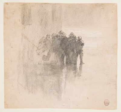 Fiskere i Oilskins, Cullercoats, England av Winslow Homer