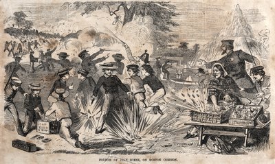 Fjerde juli-scene, på Boston Common, 1859. av Winslow Homer