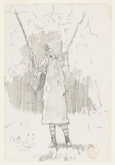 Jente på huske av Winslow Homer