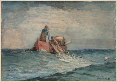 Innhaling av garnene av Winslow Homer