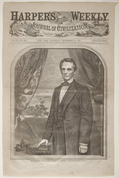 Ærede Abraham Lincoln, født i Kentucky, 12. februar 1809 av Winslow Homer