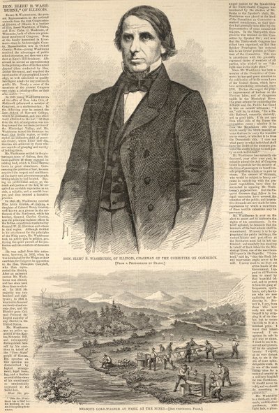 Ærede Elihu B. Washburne fra Illinois, leder for handelskomiteen, fra Harper