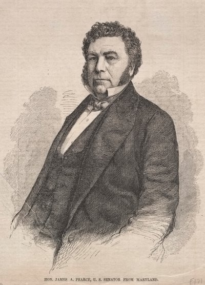 Hon. James A. Pearce, amerikansk senator fra Maryland, 1859. av Winslow Homer