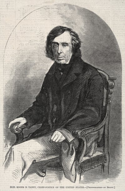 Hon. Roger B. Taney, sjefsjef i USA, 1860. av Winslow Homer