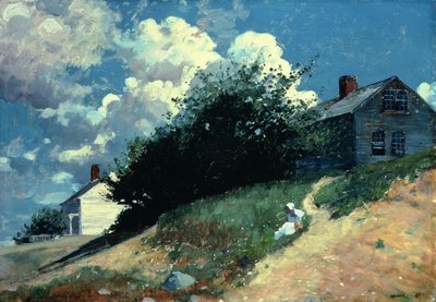 Hus på en høyde, 1879 av Winslow Homer