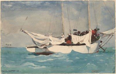 Key West, Hauling Anchor av Winslow Homer