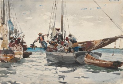 Markedsscene, Nassau av Winslow Homer