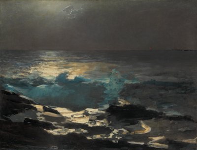 Moonlight, Wood Island Light, 1894. av Winslow Homer