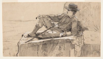 Fjellklatrer hviler av Winslow Homer