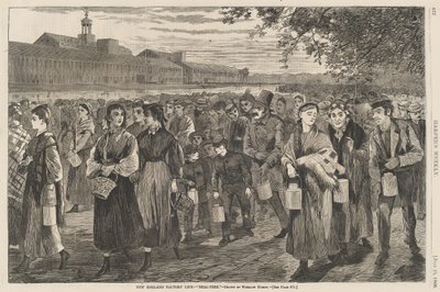 New England Factory Life - Bell-Time, utgitt 1868. av Winslow Homer
