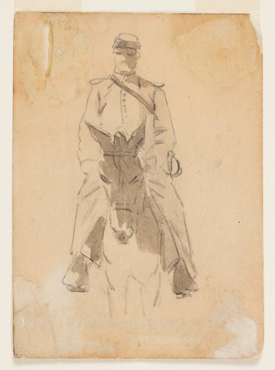Offiser og sjef for en hest av Winslow Homer