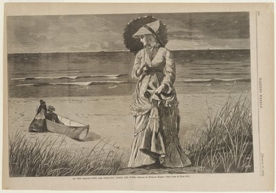 På stranden - To er selskap, tre er ingen av Winslow Homer