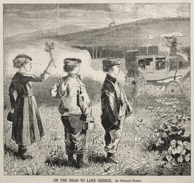 På veien til Lake George av Winslow Homer