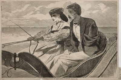 Our Watering Places - The Empty Sleeve at Newport, 1865. av Winslow Homer