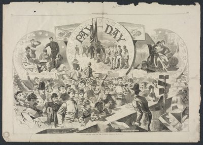 Lønnsdag i Army of the Potomac, 1863. av Winslow Homer