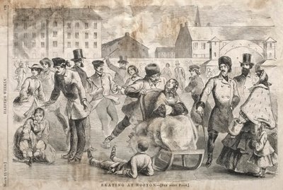 Skating i Boston, 1859. av Winslow Homer