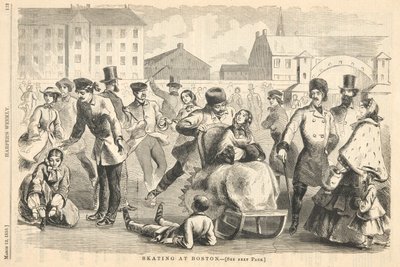 Skating i Boston, fra Harper av Winslow Homer