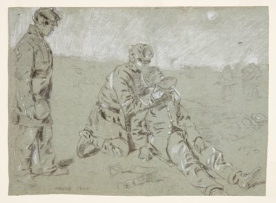 Soldat som gir vann til en såret ledsager av Winslow Homer