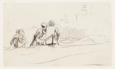Hekken utsikt over to kanoer av Winslow Homer