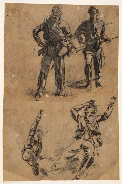 Studier av soldater av Winslow Homer