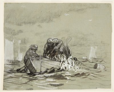 Studie for "Sildnettet" av Winslow Homer