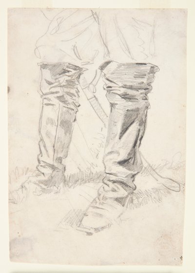 Studie av kavalerioffisersstøvler av Winslow Homer